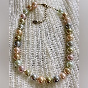 Kenneth Jay Lane 2009 Simulated Inagural Pearl Necklace